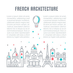 Website Banner and Landing Page of French Architecture.