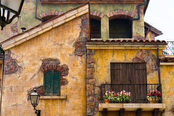 Streets and old town stone architecture