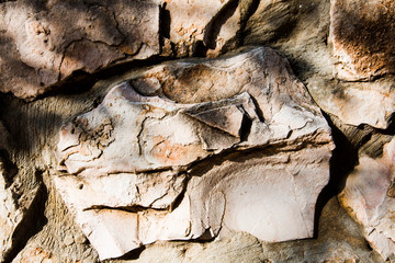 Close up of natural stone wall. Stone wall texture 