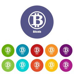 Bitcoin icon. Simple illustration of bitcoin vector icon for web