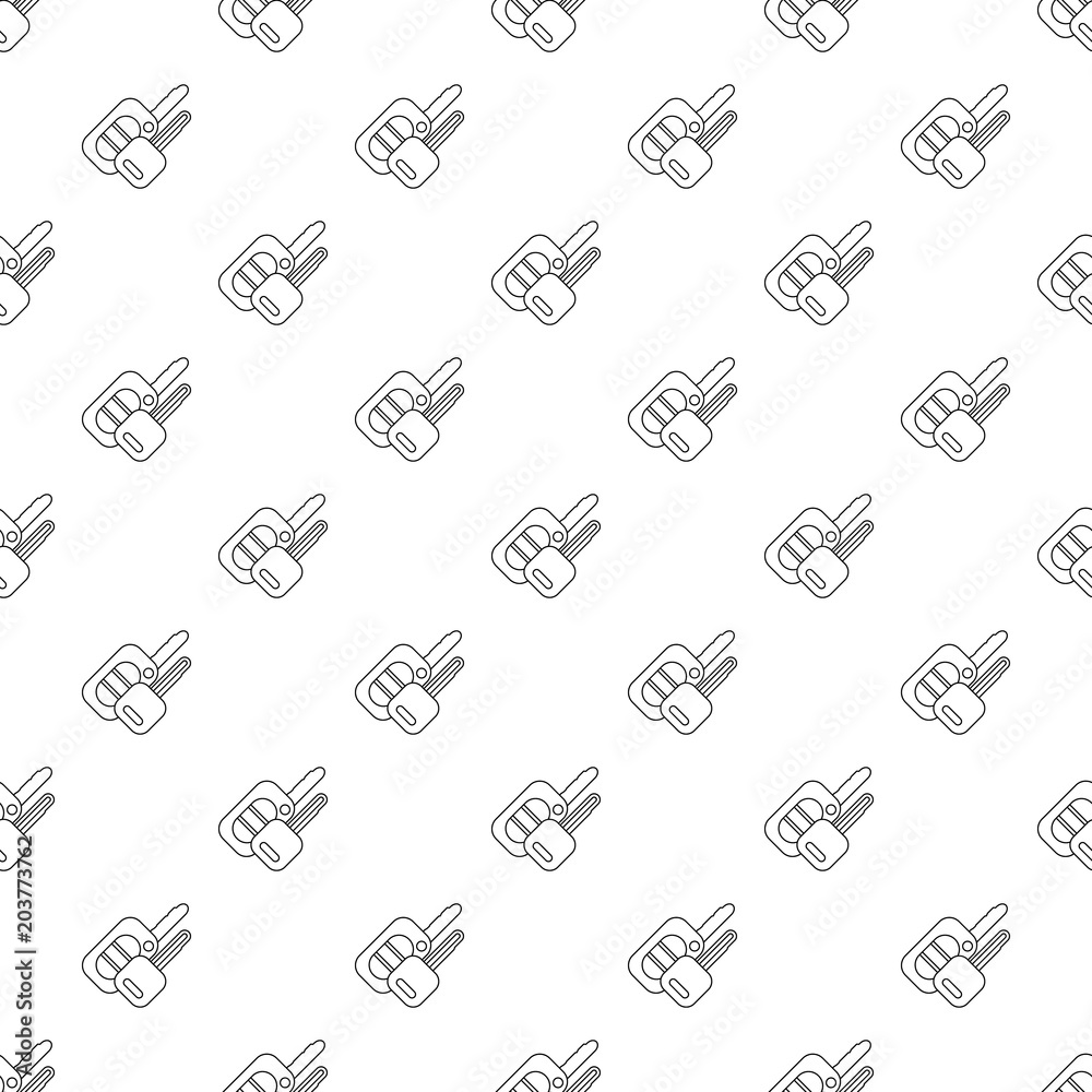 Poster auto key pattern vector seamless repeating for any web design