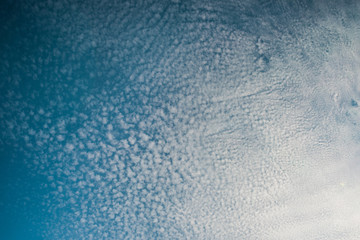 Amazing blue sky with clouds