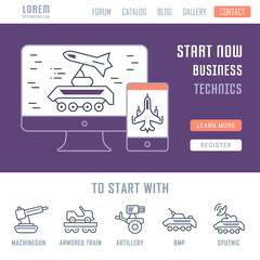 Website Banner and Landing Page of Technics.