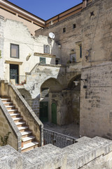 Ancient house in Matera historic district, Italy
