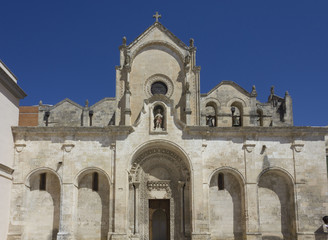 San Giovanni battista church in Matera, Italy
