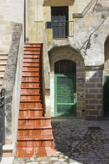 Ancient house in Matera historic district