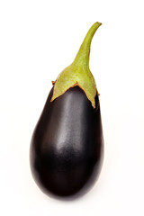 eggplant isolated on white background                                                                                                       