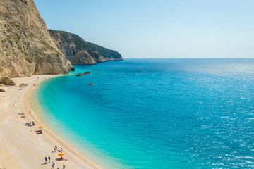Fototapeta na wymiar Porto Katsiki beach in Lefkada ionian island in Greece