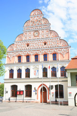 The historic town hall in Stargard Szczecinski, Pomerania, Poland