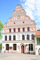 Photo sur Plexiglas Monument artistique L& 39 hôtel de ville historique de Stargard Szczecinski, Poméranie, Pologne