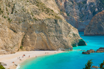 Porto Katsiki beach in Lefkada ionian island in Greece