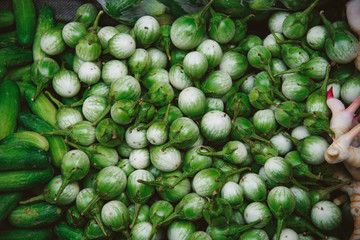 eggplant Sold in the market