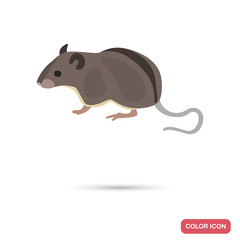 Mouse color flat icon for web and mobile design