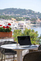 Freelance workplace.