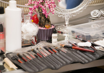 Professional hairdressers tools.