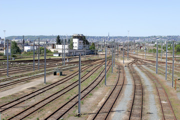 Trains sur Voie de Garage