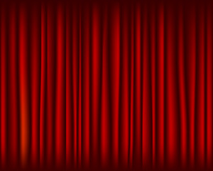Red curtain for stage seamless texture