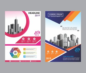 abstract cover and layout for presentation and marketing