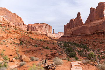 Park Avenue in Arches Nationa Park, Utah