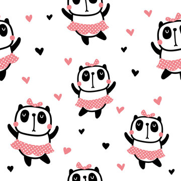 Dancing Panda Pattern