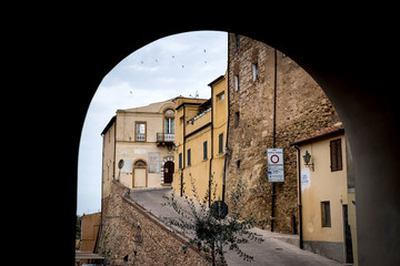 Bibbona in the Val di Cecina, Livorno, Tuscany, Italy - old seat of municipality