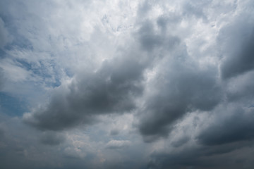 Fototapeta premium dark storm clouds with background,Dark clouds before a thunder-storm.