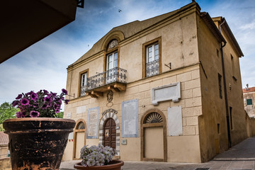 Bibbona in the Val di Cecina, Livorno, Tuscany, Italy - old seat of municipality