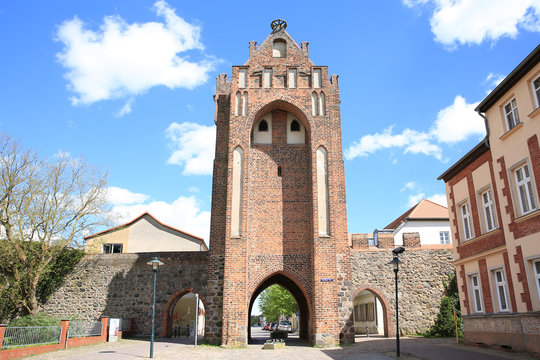 Medieval gate house in Templin, Brandenburg, Germany