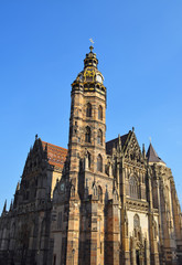 Fototapeta na wymiar Gothic St Elisabeth Cathedral in Kosice, Slovakia