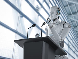 robotic public speaker