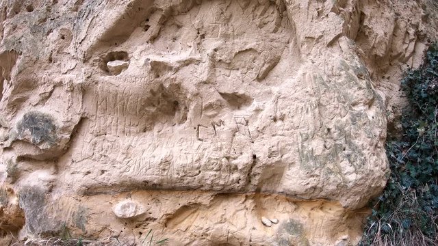 L&ouml;sshohlweg Eichgasse bei Bickensohl, Kaiserstuhl, Hohlweg, Strasse, Weinbau, Geologie, 4K