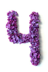 Lilac alphabet