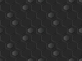 3D dark paper art Hexagon Cross Polygon Frame