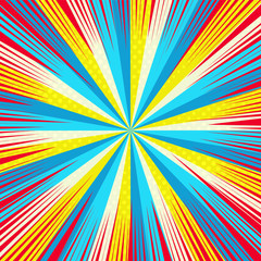 Comic book colorful background