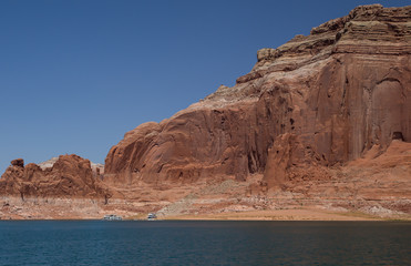 Fototapeta na wymiar Lake Powell on the Utah and Arizona Border. 