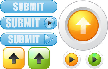 Botones de subida de archivos.