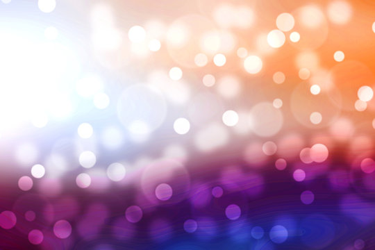 Blur bokeh colorful lights defocused abstract background.