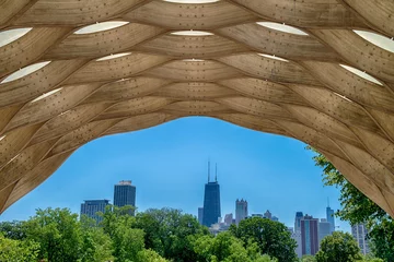 Foto auf Glas Blick auf Chicago, USA © anderm
