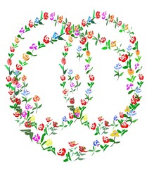 handdrawn colorful wreath with flowers for invitation, weddings,  marriage, birthday cards.  