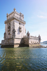 Fototapeta na wymiar Tower of Belén - Lisbon, Portugal.