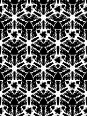 Seamless decorative pattern in a black - white colors
