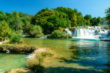 Waterfalls Krka, National Park in Croatia