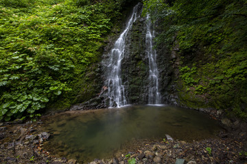 Obraz premium Double waterfall Artvin Turkey