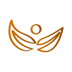 Leaf with abstract person