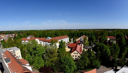 Obraz premium Bad Liebenwerda, Rundblick vom Lubwartturm