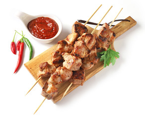 Pork shish kebab