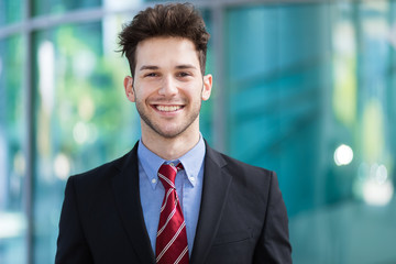 Young businessman outdoor