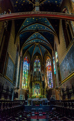 Fototapeta na wymiar L'église Saint-François-d'Assise de Cracovie