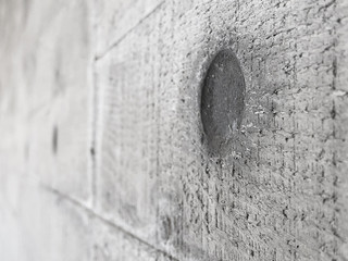 Concrete Wall With Wood Board Texture