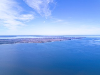 Naklejka na ściany i meble Aerial view of Baltic sea coast